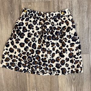 Crewcuts Leopard Print Skirt - Size 8